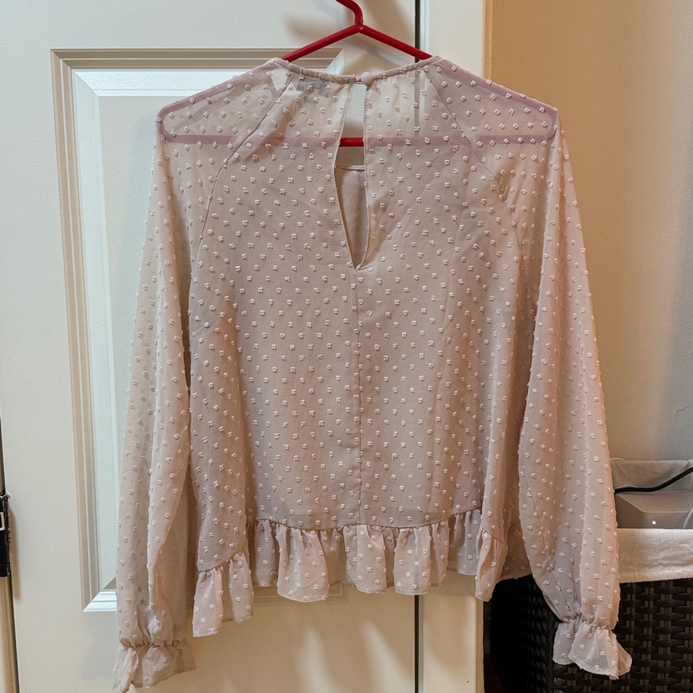 Pink Ruffle Blouse - Picture 2 of 2